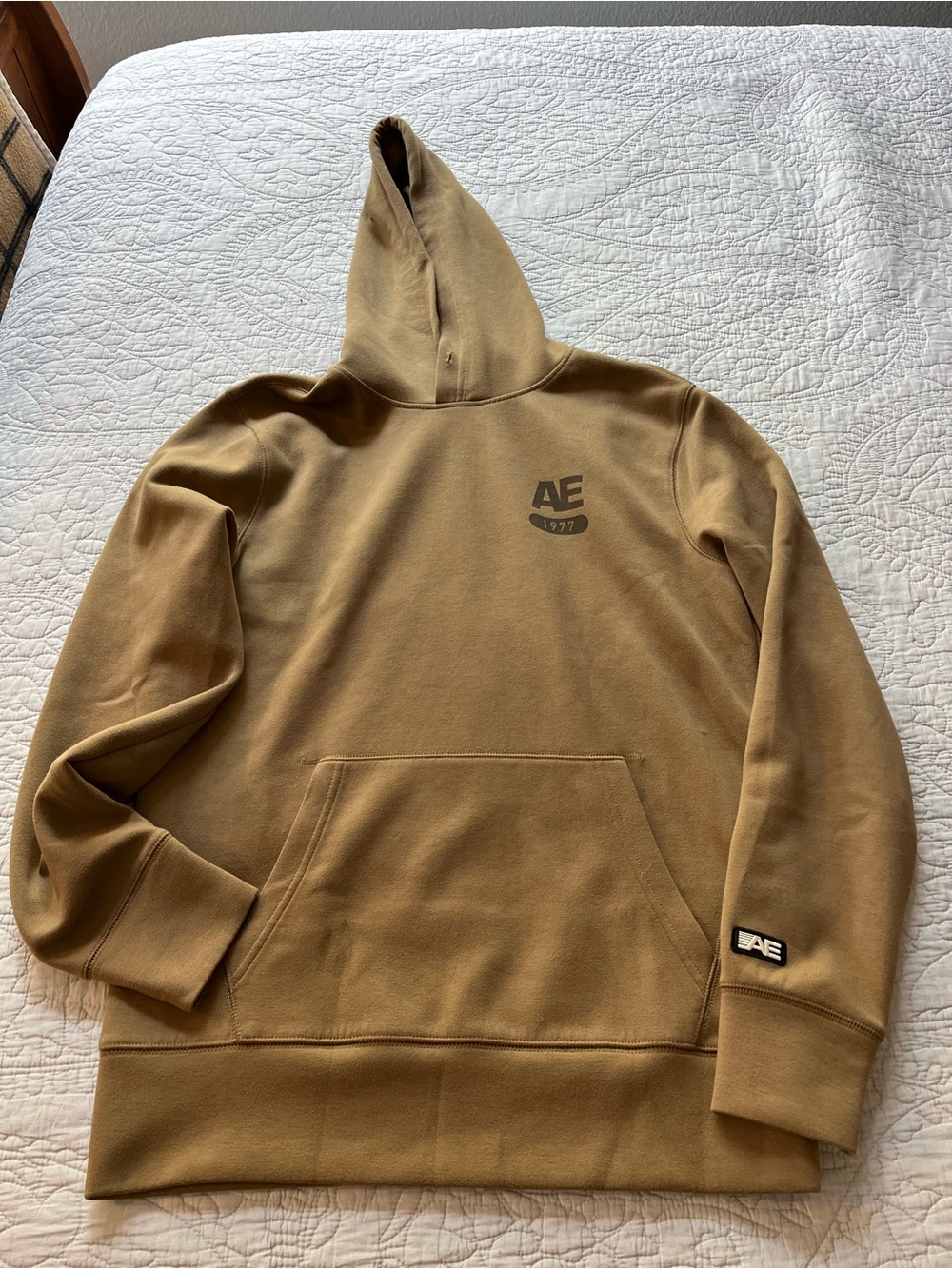 American Eagle Outfitters Brown AE 1977 Pullover Hoodie - XS